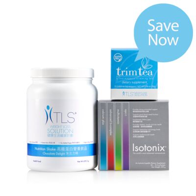 TLS® Stay Fit Kit - Includes 1 TLS Trim Tea (30 Servings); 1 TLS Nutrition Shake - Chocolate Delight (14 Servings) and 1 Isotonix Daily Essentials Packets (30 Servings)