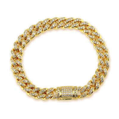 SELENA – Pave Cuban Link Bracelet