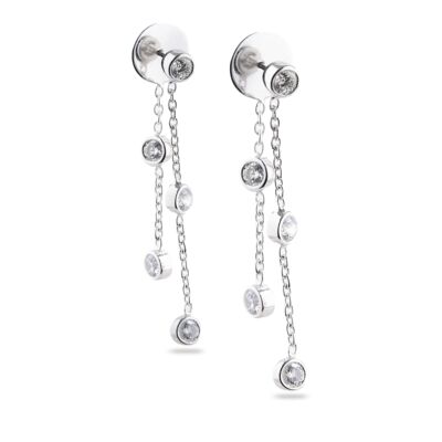 HILARY - Raindrop Bezel Set Earring Jackets - (FINAL SALE)