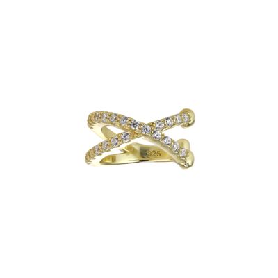 LUNA - X Pave Ear Cuff