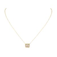 KEEGAN - Illusion Halo Baguette Necklace