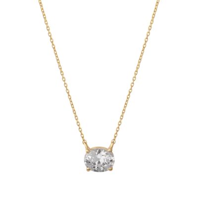 CORA - Oval Cut Solitaire Pendant (SPECIAL)