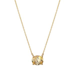 CORA - Oval Cut Solitaire Pendant