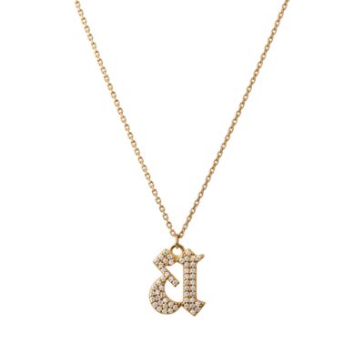 INITIAL – Gothic Letter Necklace