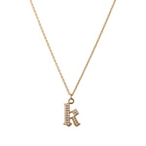 INITIAL – Gothic Letter Necklace