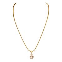 GEORGINA – Bezel Set Pear Necklace