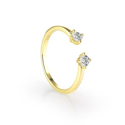 NICOLE - Double Solitaire Ring