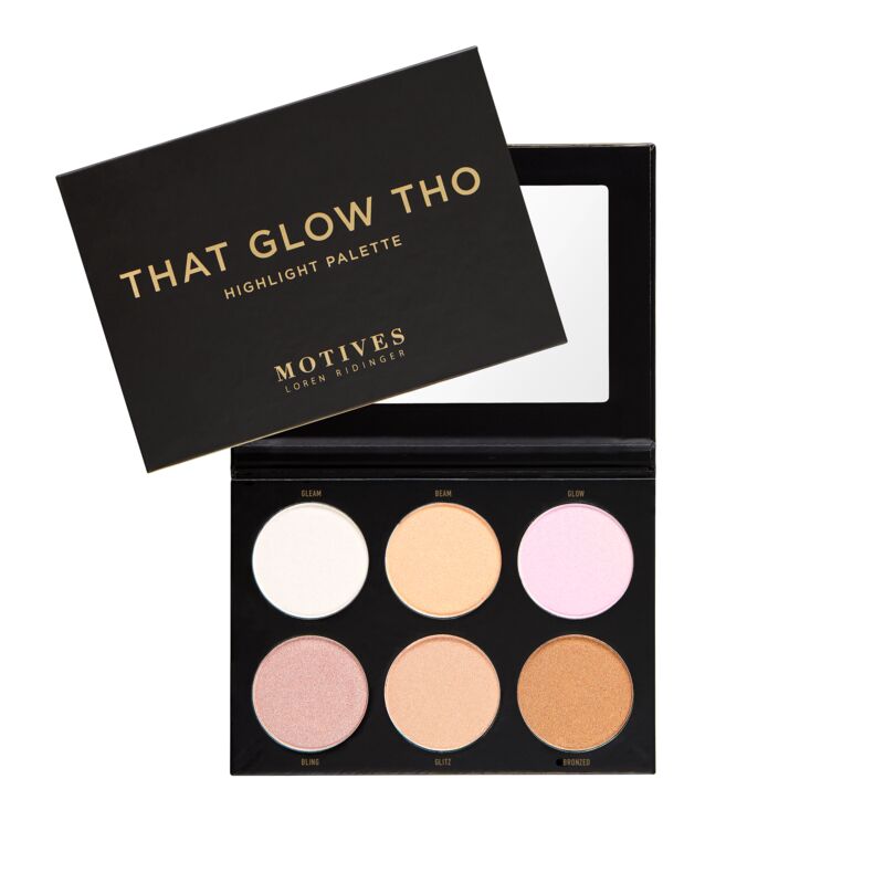 Motives® That Glow Tho Highlight Palette - Includes six pressed highlighters
