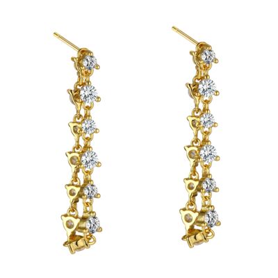 BISOUS - Prong Set Loop Earrings