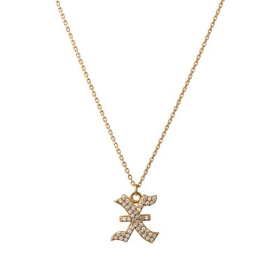 INITIAL – Gothic Letter Necklace